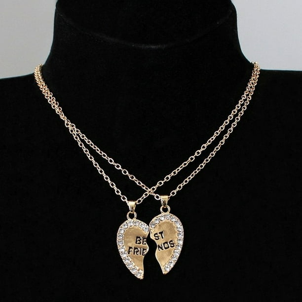 Fashion Women Pendant Necklace Gift Friendship Jewelry Broken Heart Best Friends